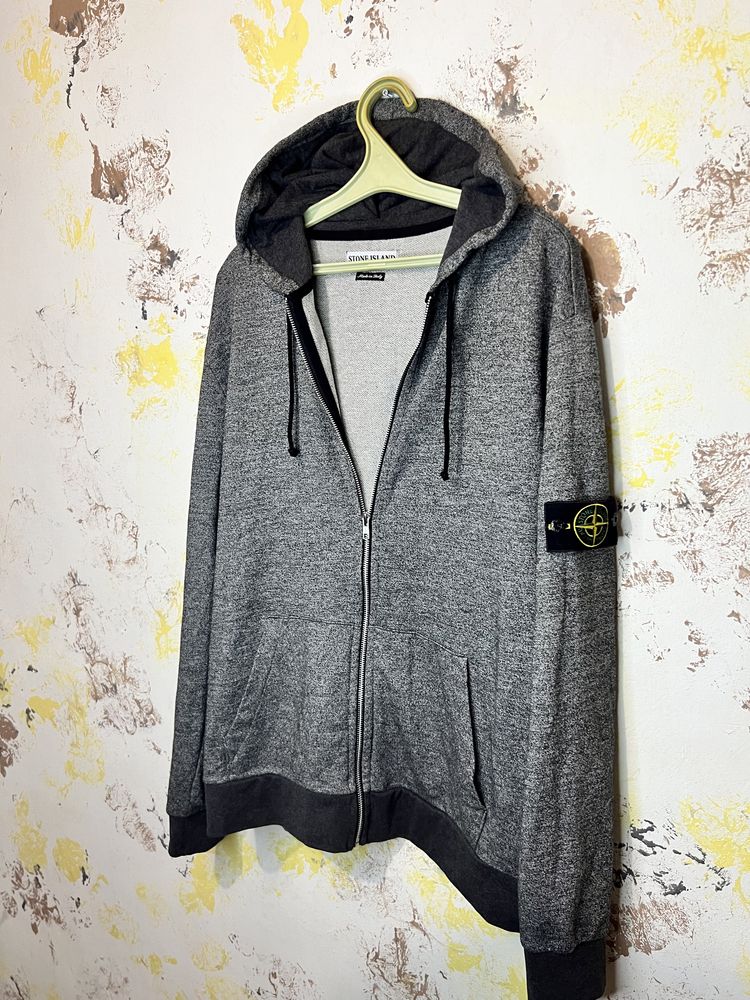Худи на молнии Stone Island винтаж оригинал размер L