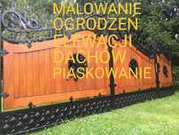 Piaskowanie Malowanie elewacji  bram  ogrodzeń balustrad renowacja