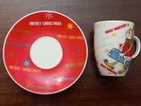 Chávenas e pires café Natal