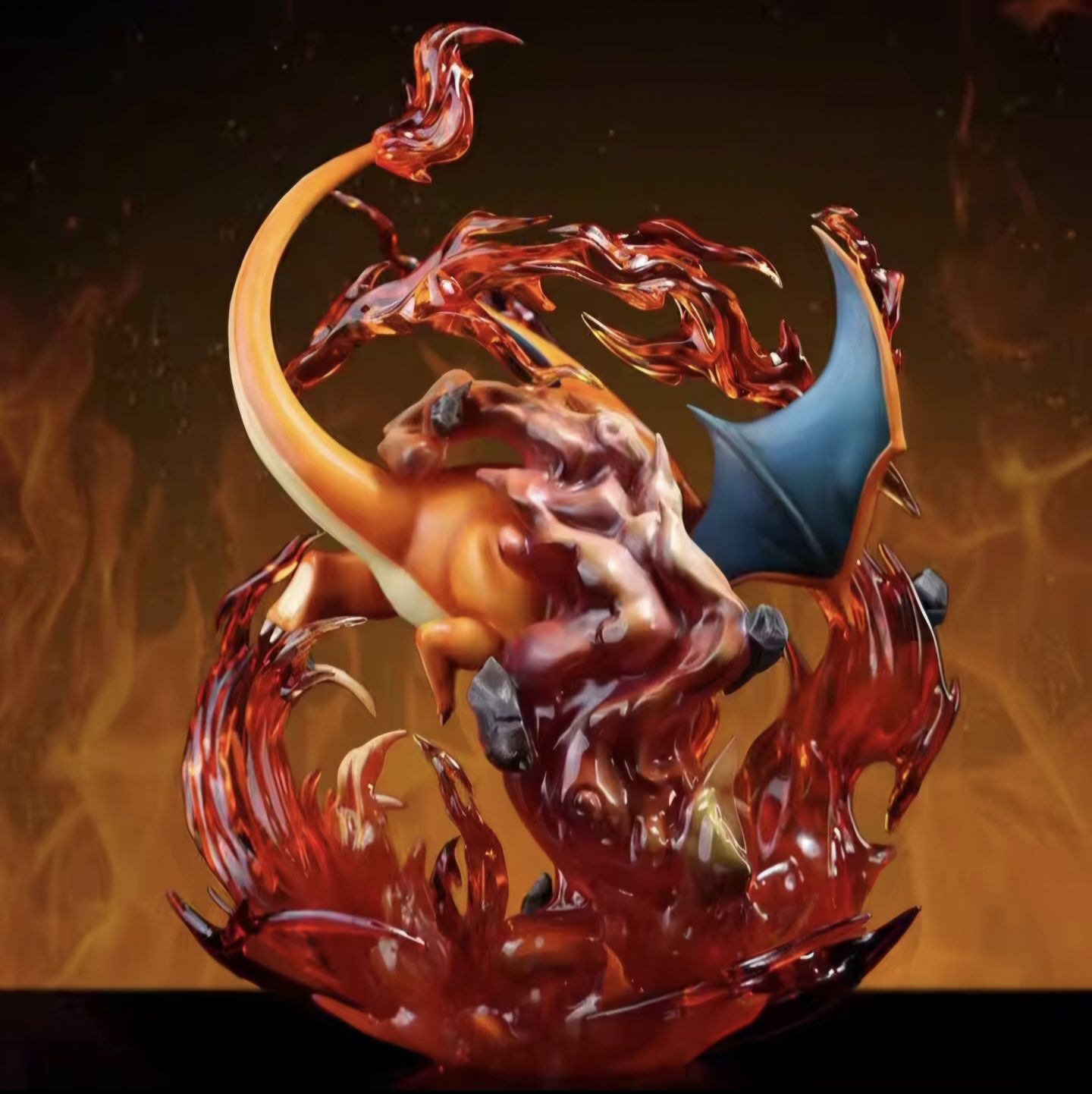 Estátua do anime Pokémon do Pokémon Charizard à escala 1/20