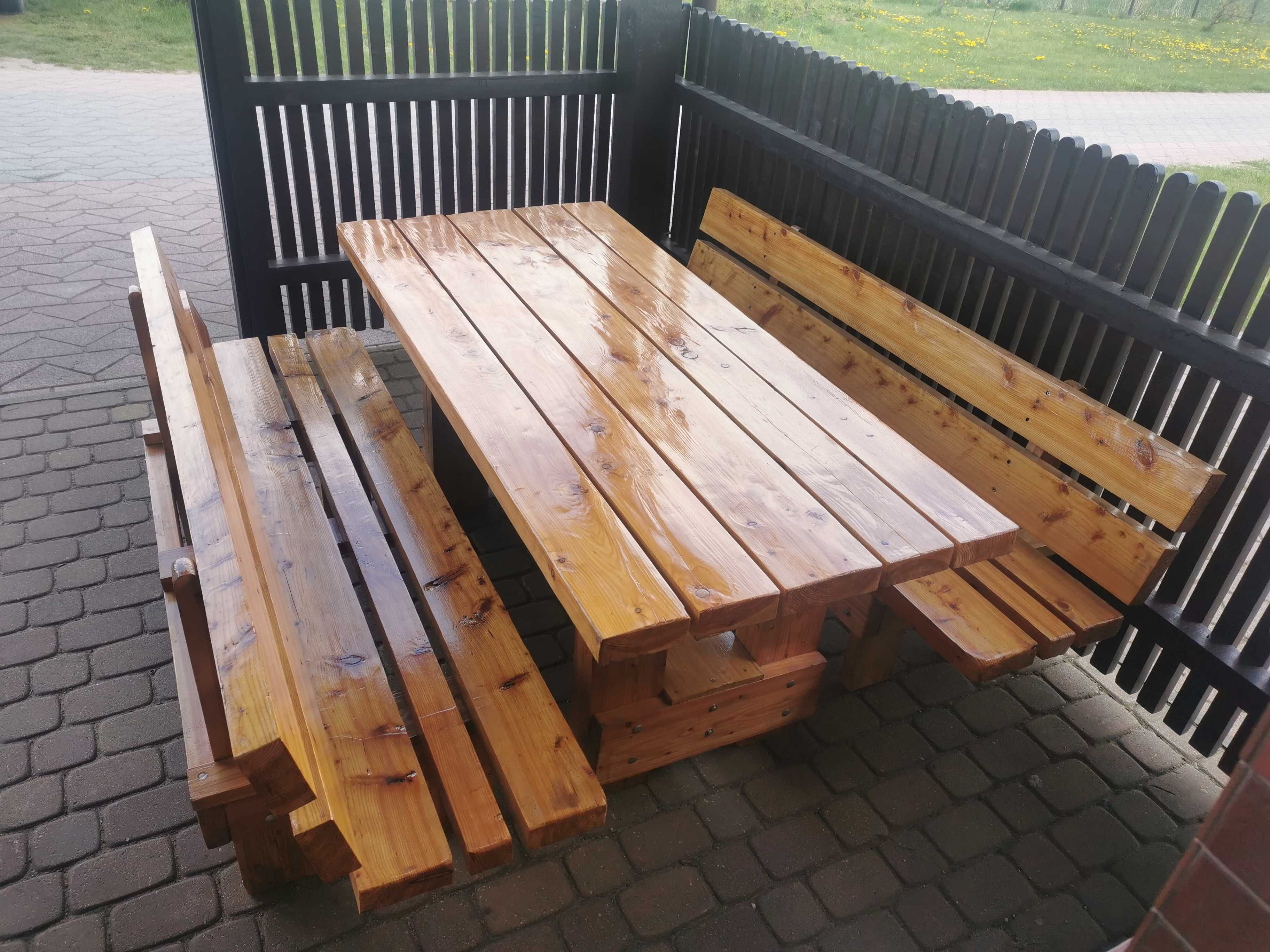 Stół ogrodowy modrzew 180cm