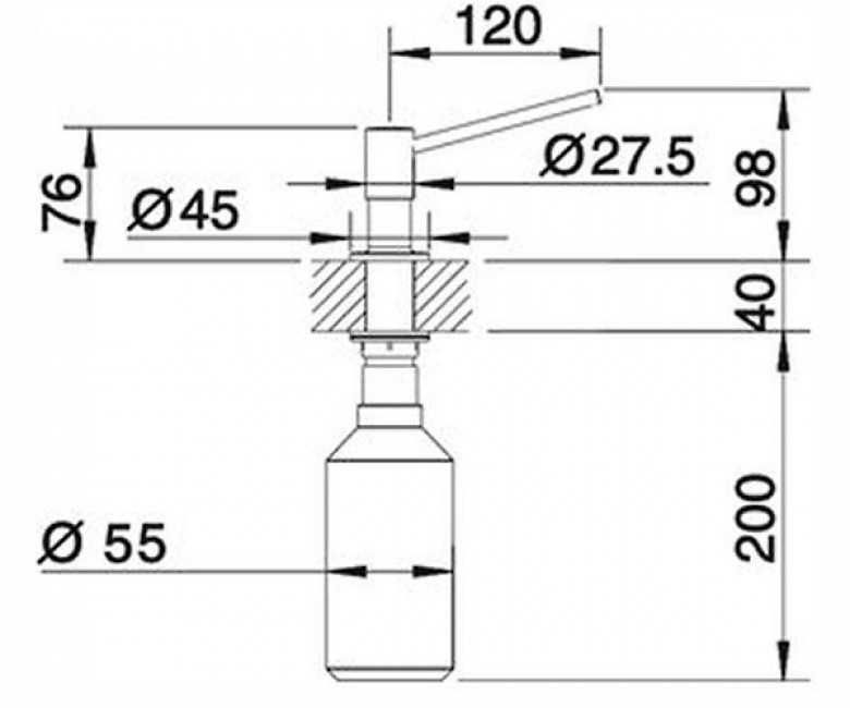 Дозатор миючих засобів BLANCO TORRE 512593