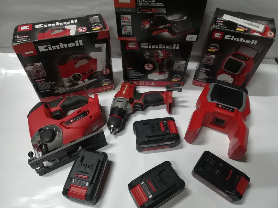 Інструмент акумуляторний Einhell x-change Радіо Лобзік Сабельна