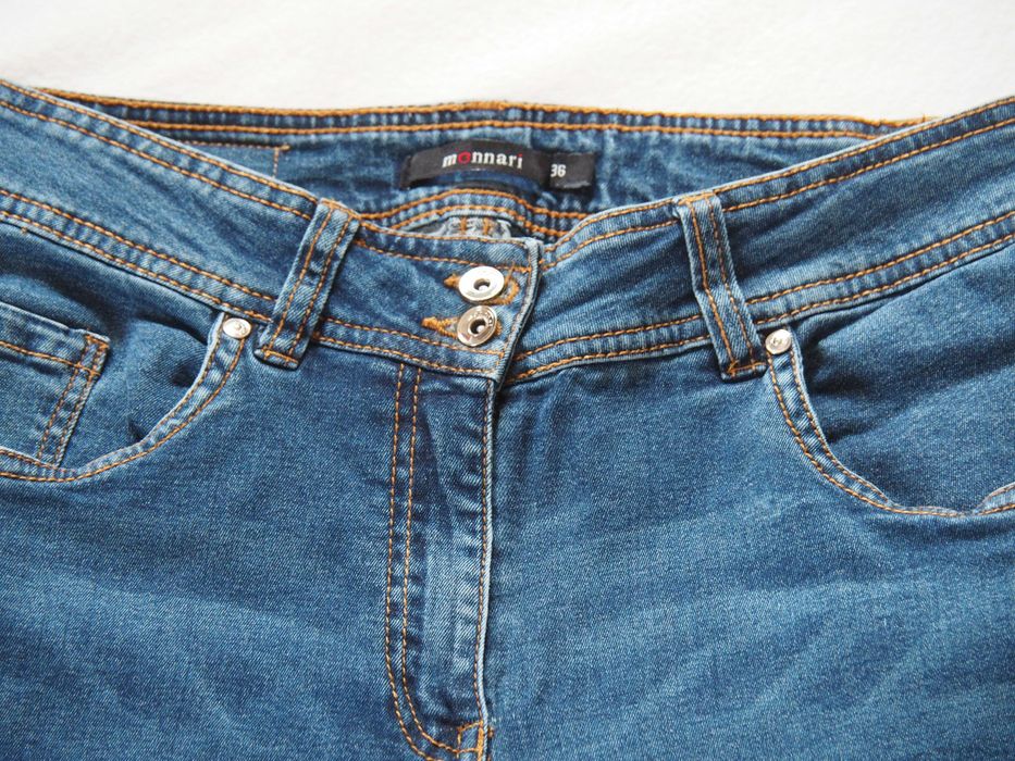Jeansy dżinsy slim proste nogawki monnari 36/S