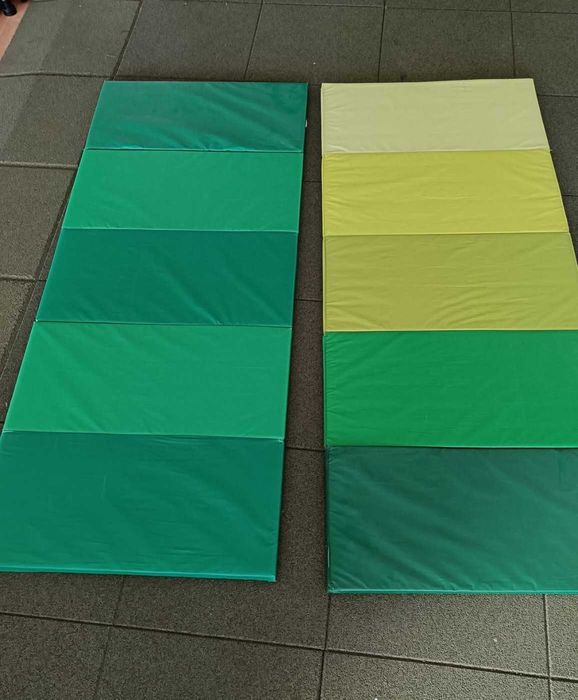 Colchão ginástica dobrável, verde, 78x185 cm