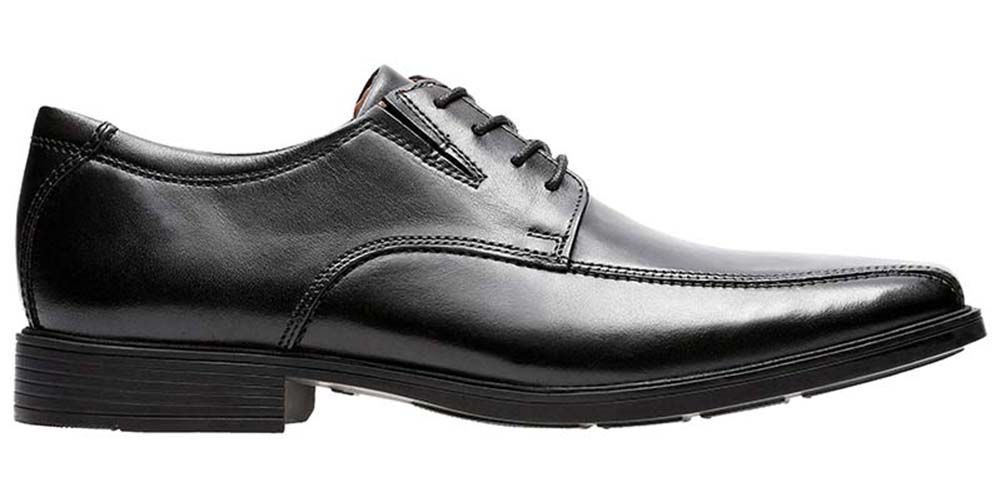 Clarks Półbuty męskie eleganckie Tilden Walk skórzane czarne 39,5