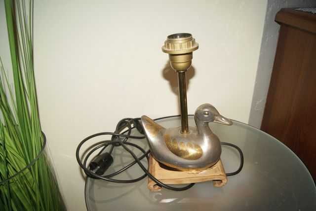 Lampa kaczka na podstawie mosiądz