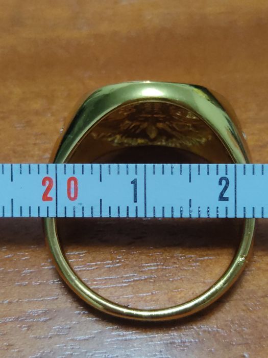 Anel Cannabis Dourado