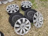 FELGI stalowe 17" 5x112 VW  T-ROC TIGUAN skoda  KODIAQ KAROQ czujniki