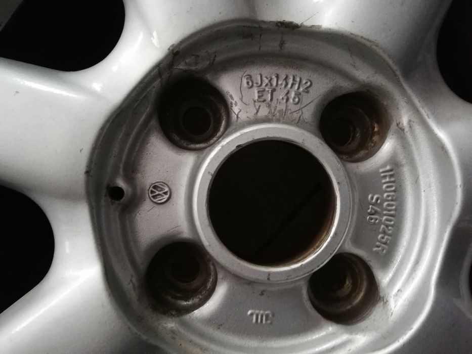 alufelgi 6X14 4X100  oryginał Volkswagen,  super stan