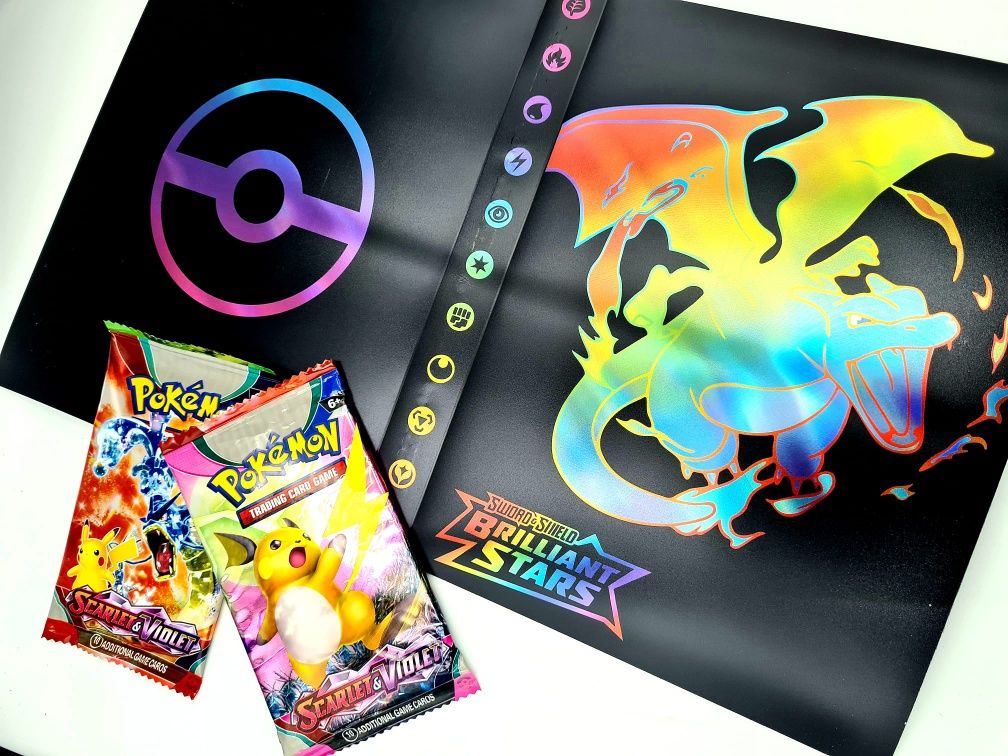 Zestaw Pokemon album format A5 + karty nowe