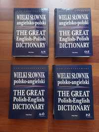 **słownik polsko-angielski i angielsko-polski 4 tomy J.Stanisławski **