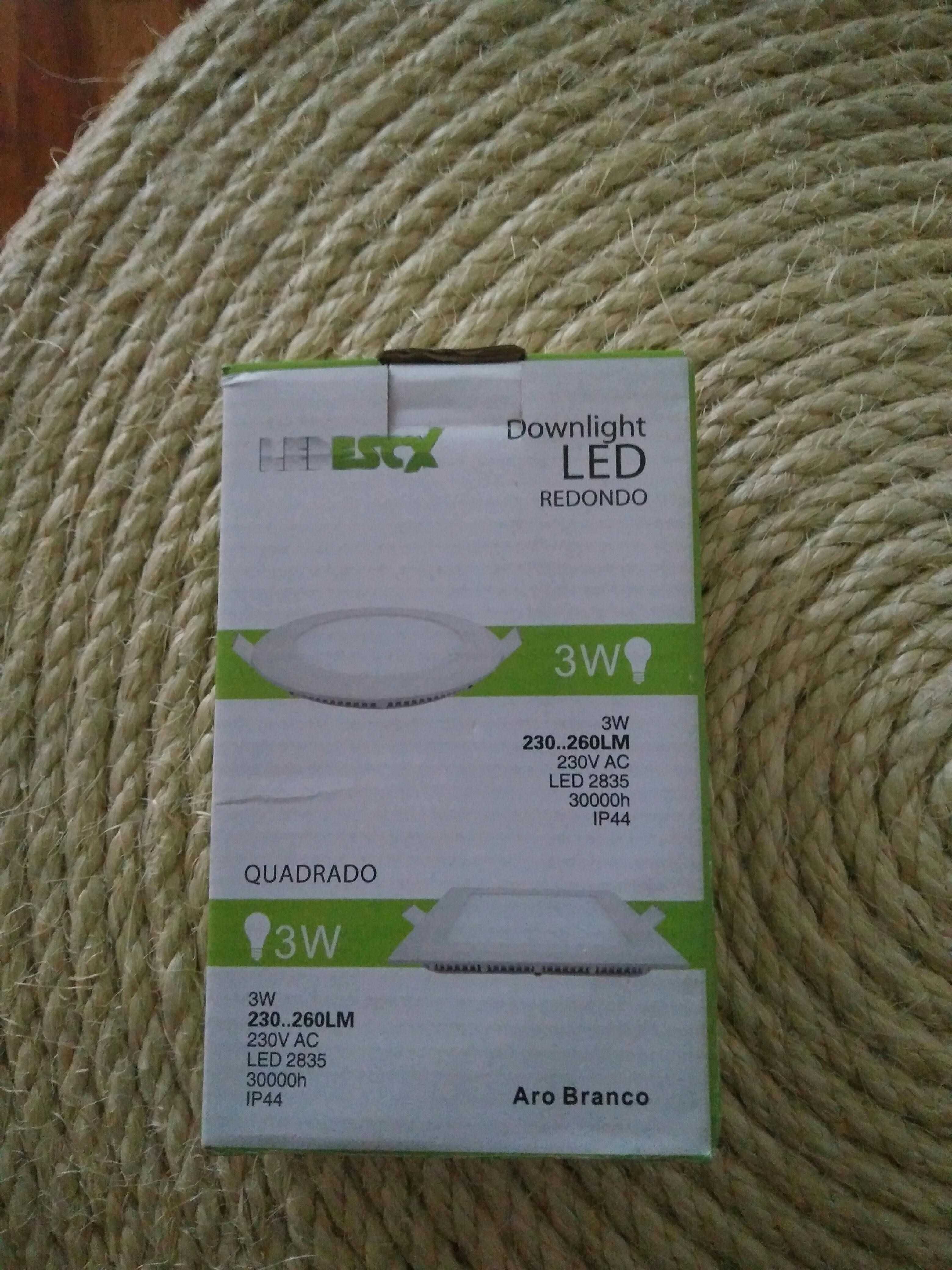 4 Focos LED Redondos 3W