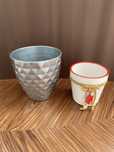 2 osłonki doniczki ceramiczne