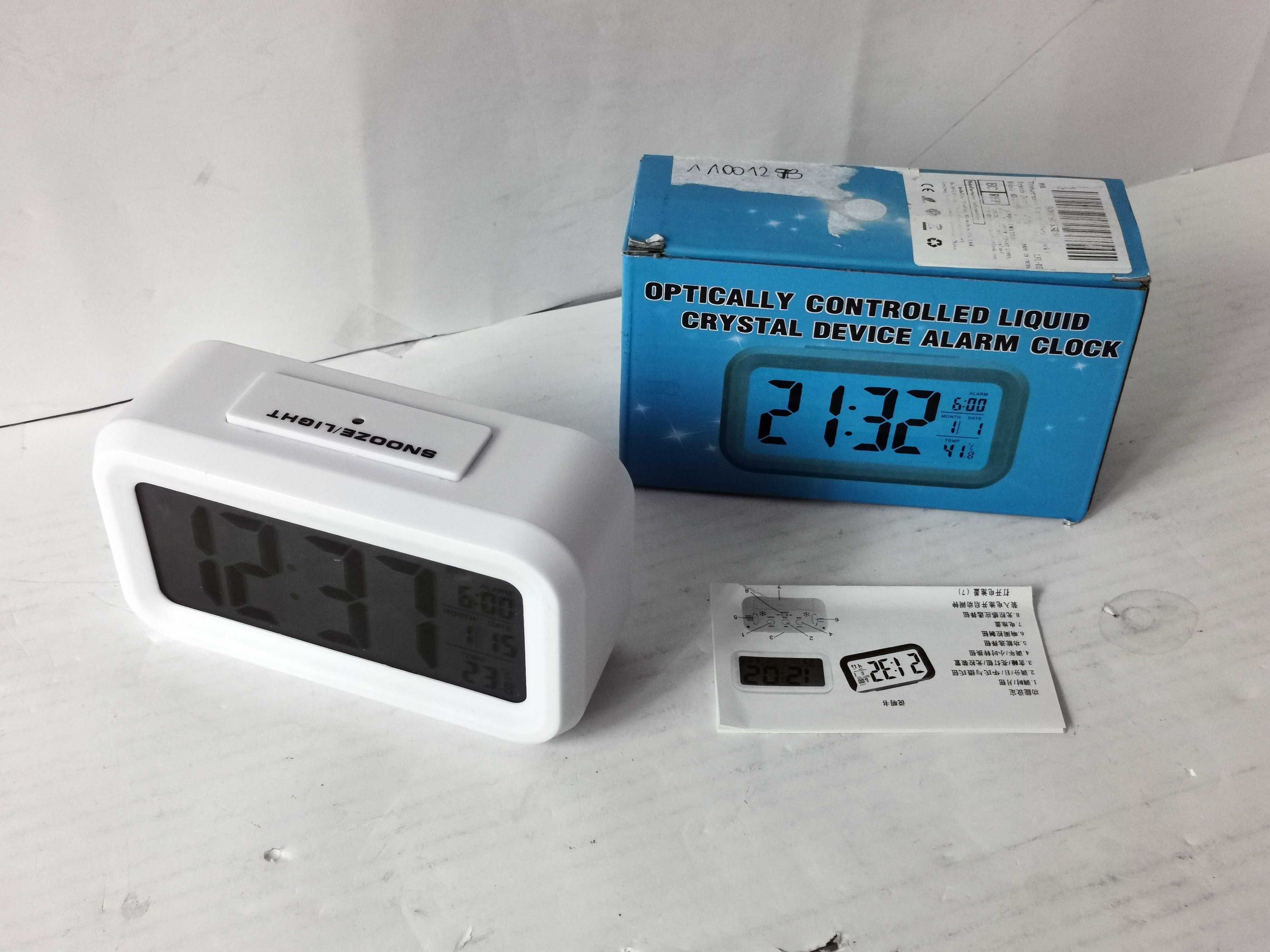Budzik Cyfrowy Zegar LED Jsdoin ADLQ0285 Termometr Podświetlenie Alarm