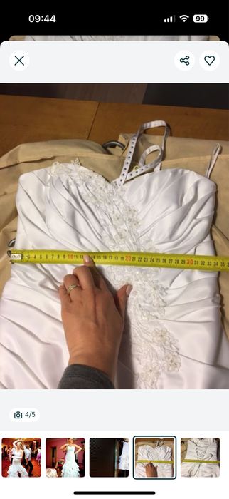 Niebanalna przepiękna suknia ślubna roz.40