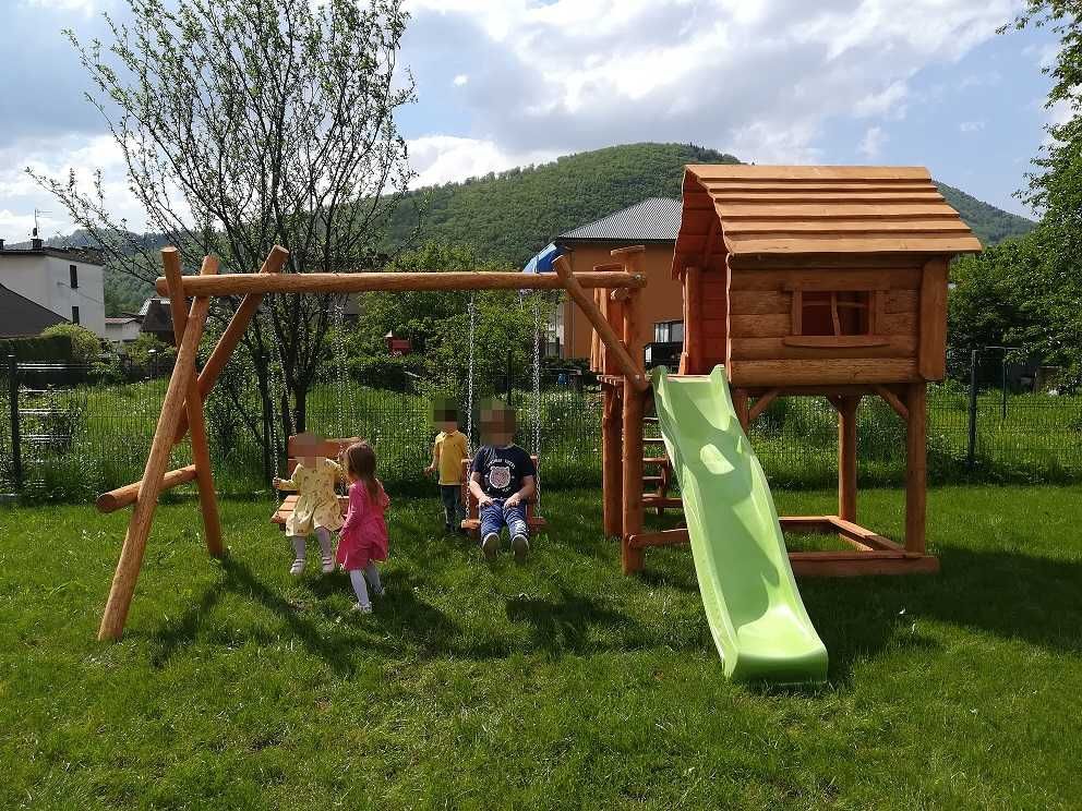 Domek Dla Dzieci Plac Zabaw Huśtawka Ogrodowa Dla Dziecka
