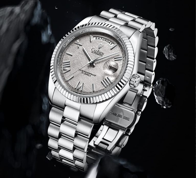 Годинник CADISEN Men's Automatic з резервом ходу Сапфірове Скло