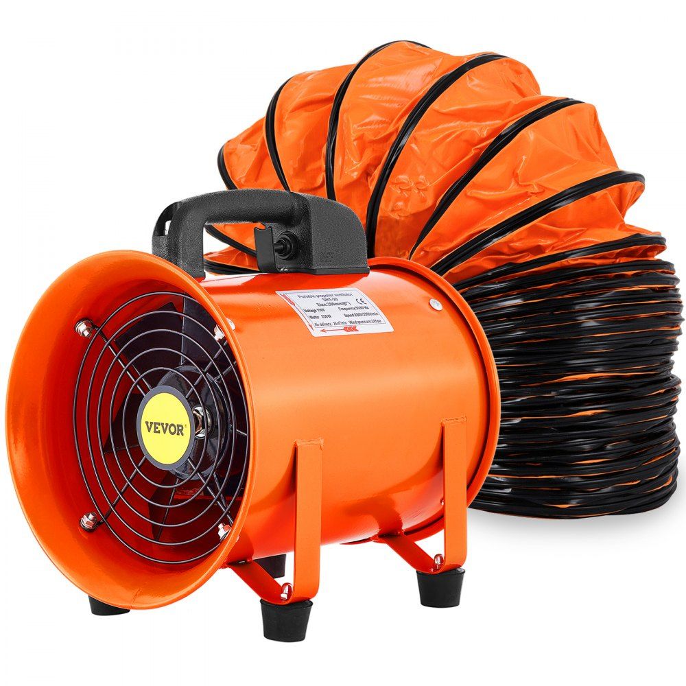 Ventilador Axial de 200mm com Mangueira de 10m