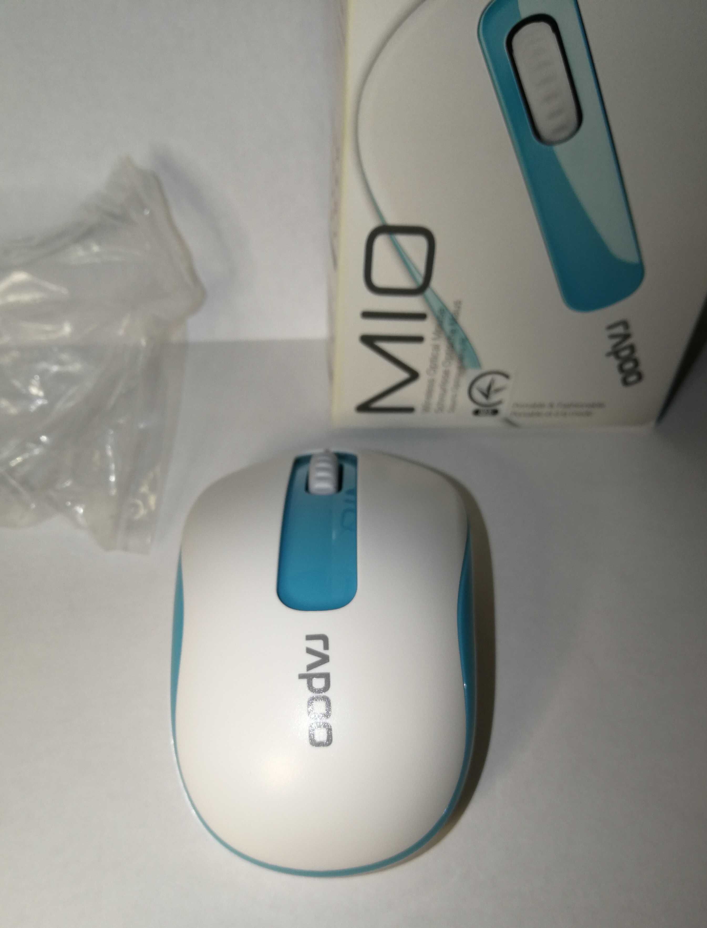 Rapoo M10 Wireless Blue USB нова бірюзова мишка Миша 1000 dpi
