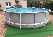 Круглый каркасный бассейн Intex(457 х 122 см) Prism Frame Pool