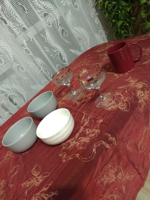 TCM Obrus Bordo Złoty wzór Glamour