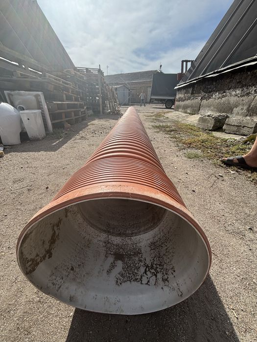 Труба ПП гофрована двослойна з раструбом SN-8 d 300mm, 6m.