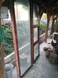drewniane witryny, szkło antywłamaniowe na ogród zimowy, taras