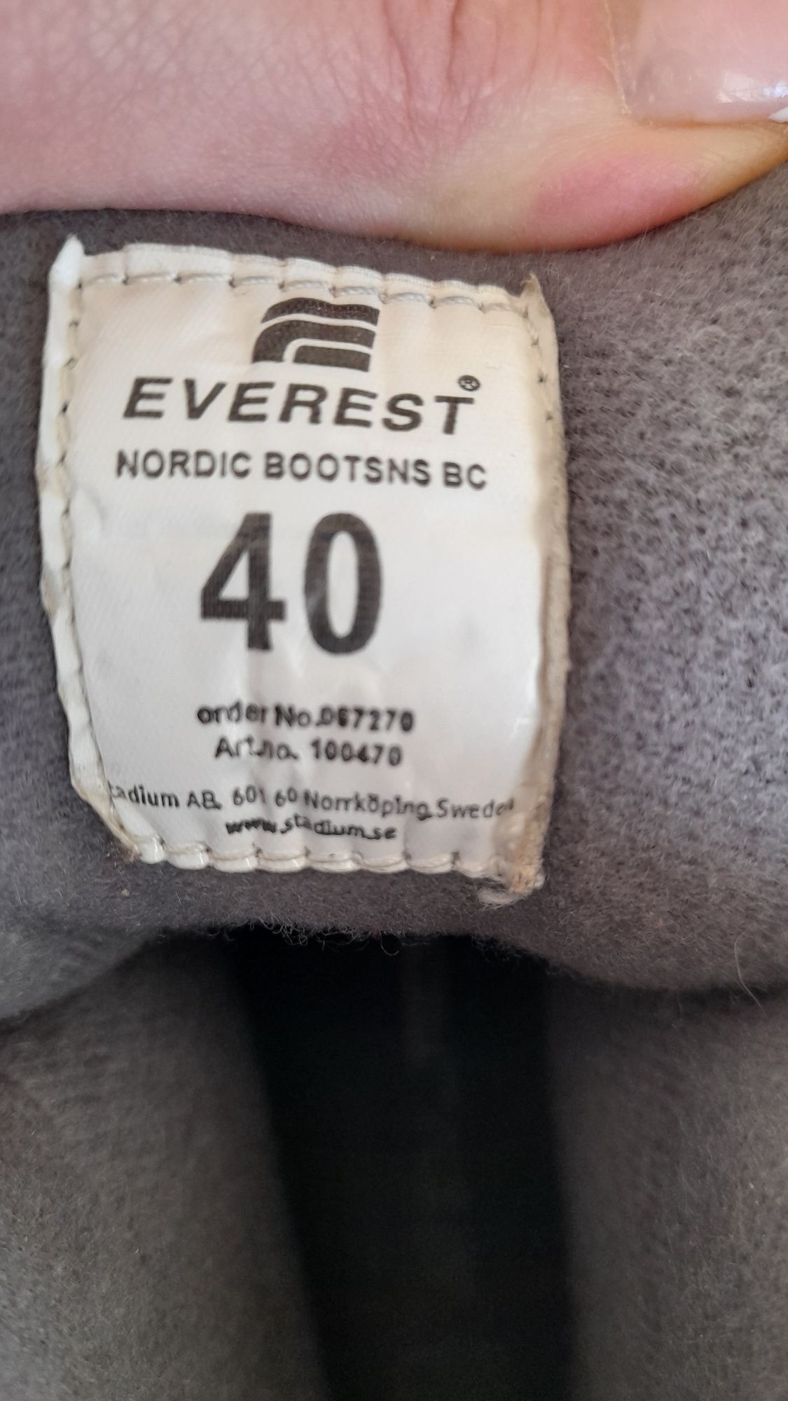 Buty na narty do nart biegowych Everest rozmiar 40