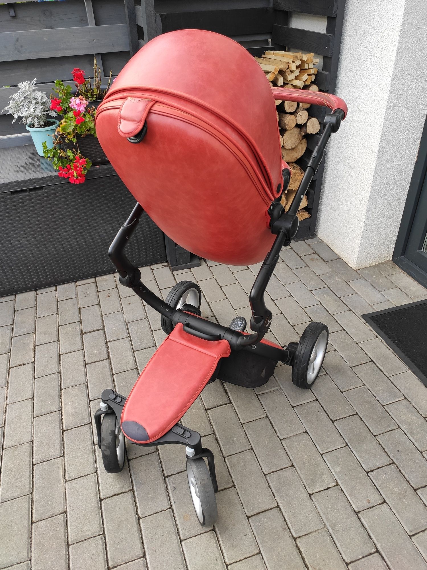 Wózek Mima Xari Sicilian Red 3w1 plus torba, spiworek , parasolka.