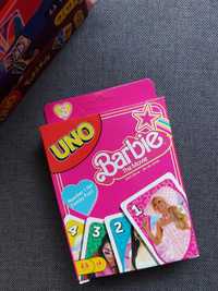 Karty do gry Uno Barbie 112 kart Gra karciana Rodzinna Nowa