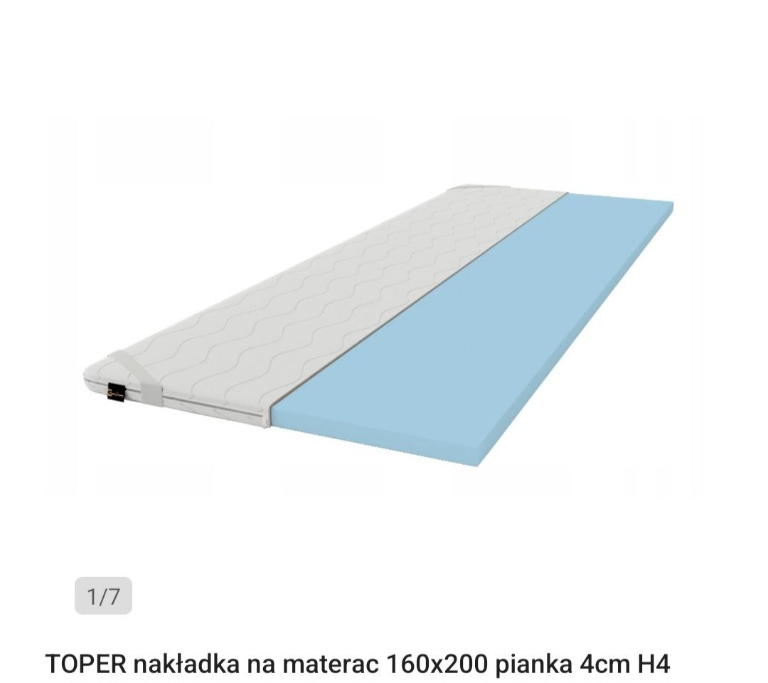 Topper/nakładka utwardzająca na materac 160x200cm + MATA KOKOSOWA