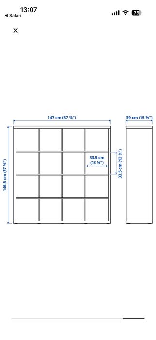 Estante IKEA KALLAX 4x4