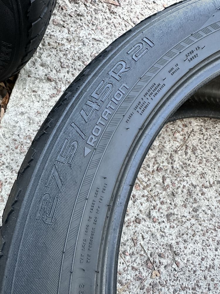 Шини 275 45 21 110T Nokian Hakkapeliitta R3 SUV комлект
