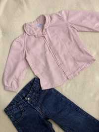 Дитяча сорочка для дівчинки + джинси