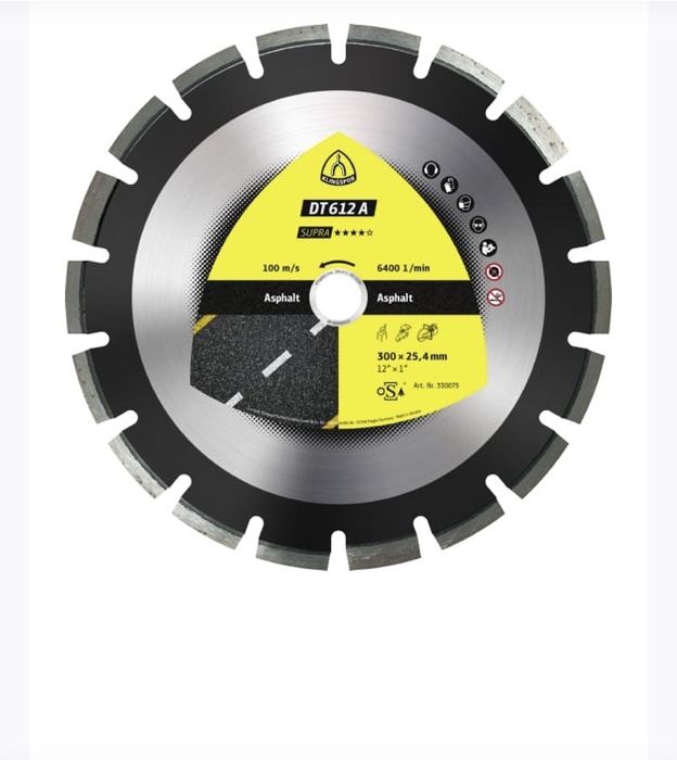 Диск алмазний круг Klingspor Supra DT 612 A (400х3.6, 25.4 мм