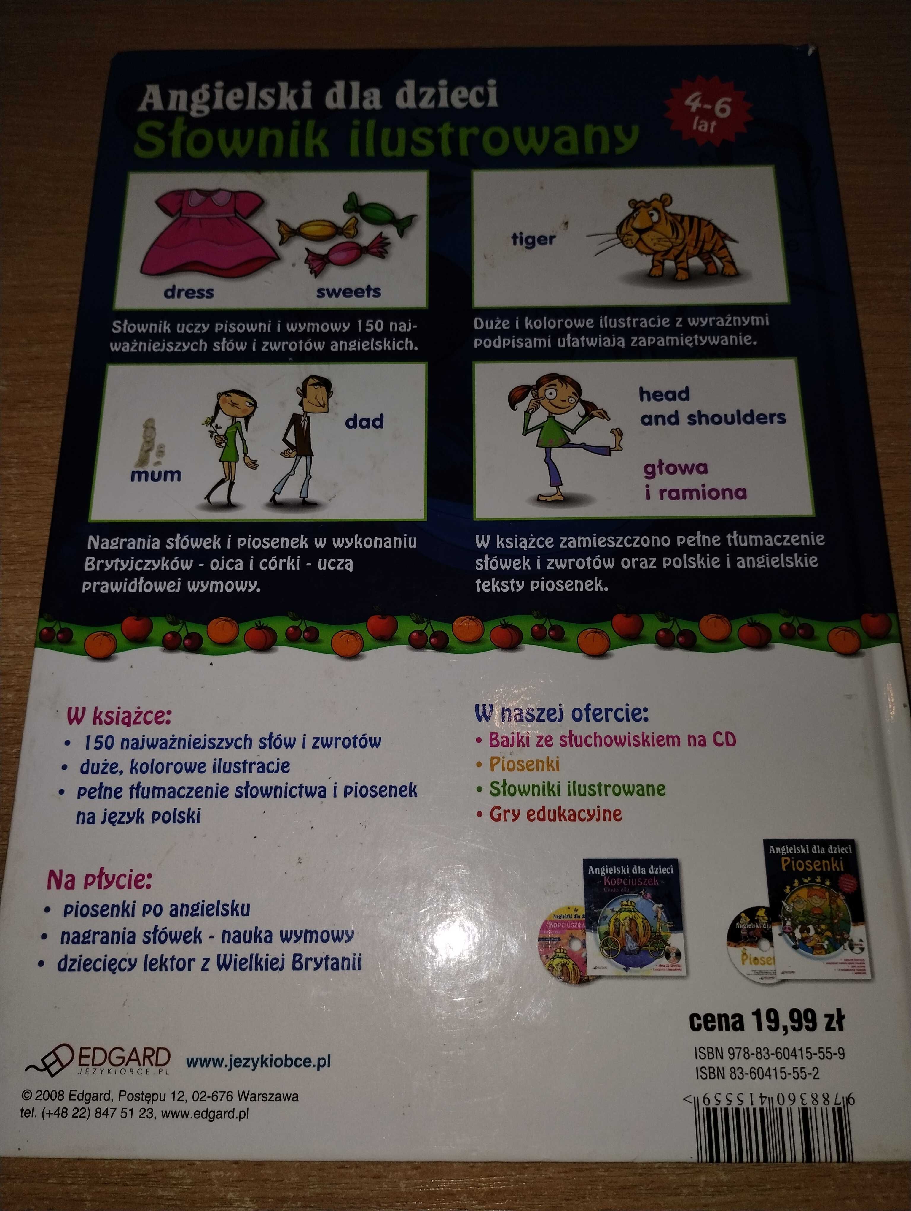 Angielski dla dzieci. Słownik ilustrowany 4-6 lat