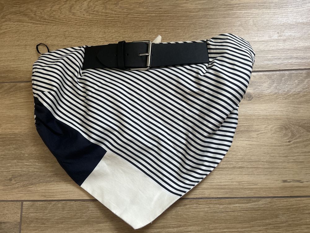 Zara 36 S damski top skorzany pasek Metka  seksiqny