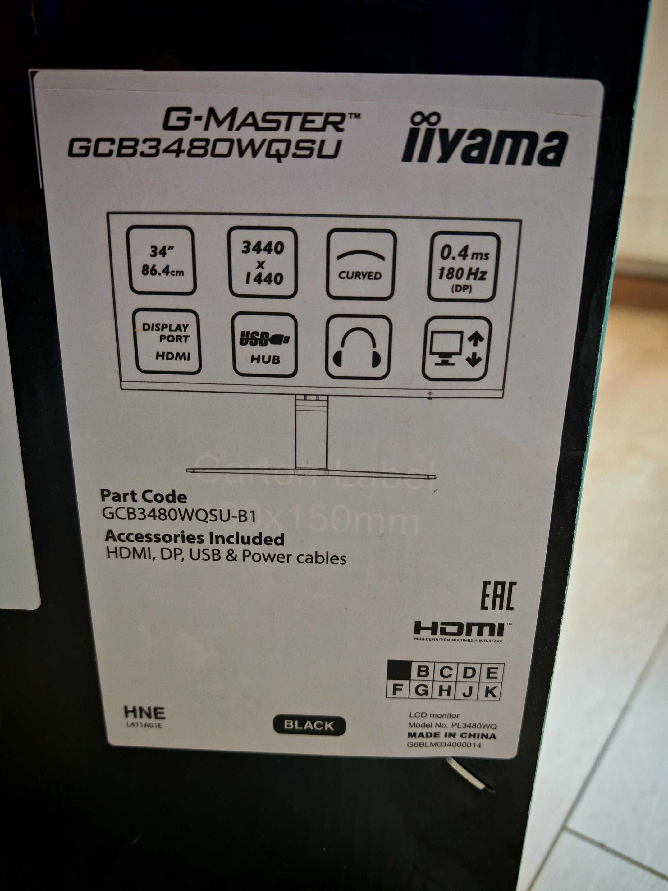 Monitor iiyama G-Master GCB3480WQSU-B1 Red Eagle NOWY