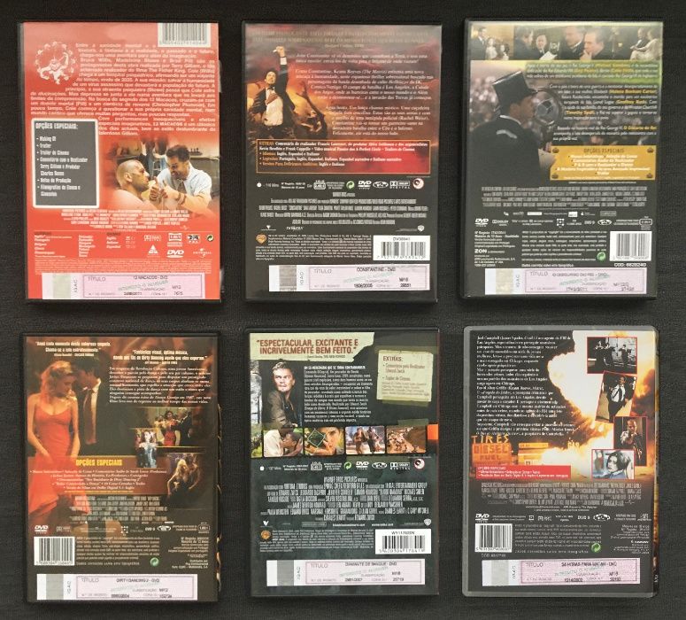 6xDVD Vários Filmes (Ed. PT) - portes incluídos (vendo separado)