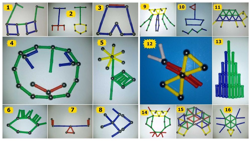 Игрушки игра магнитный конструктор MAGNASTIX 60 элементов Магнастик