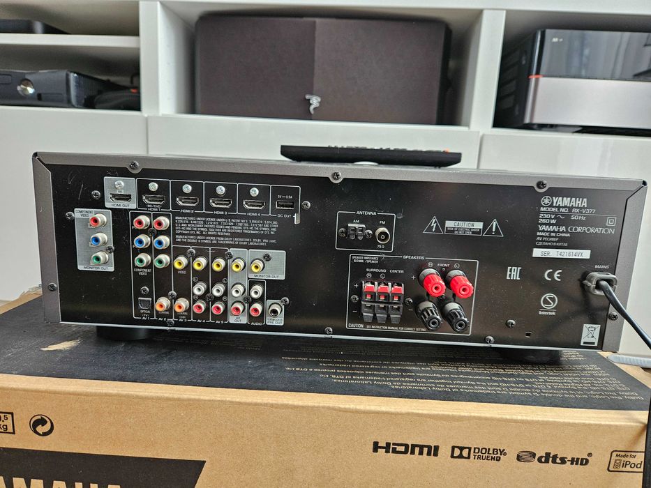 Wzmacniacz amplituner hdmi arc 4k bluetooth BurrBrown Yamaha rx v 377