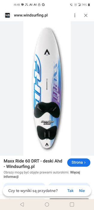 Windsurfing deska | surfing wing | SUB | pednik do 7,8 m.