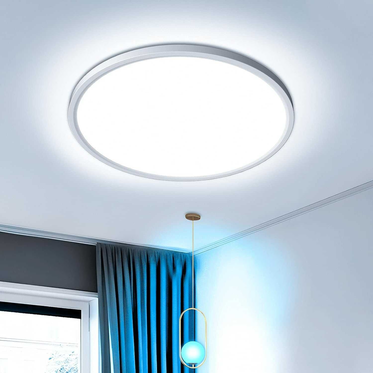 EASY EAGLE Lampa sufitowa LED okrągła biała 6500K 36W 3240 lm 30cm