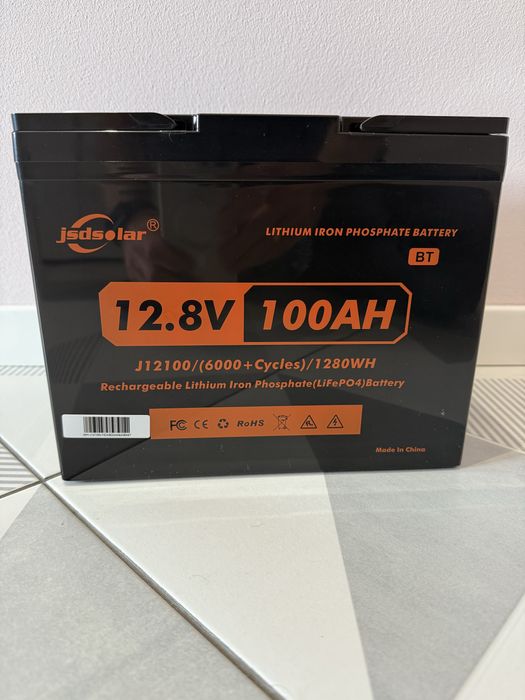 АКЦІЯ В НАЯВНОСТІ JsdSolar Новий LiFePo4 акумулятор 100Ah BMS Smart