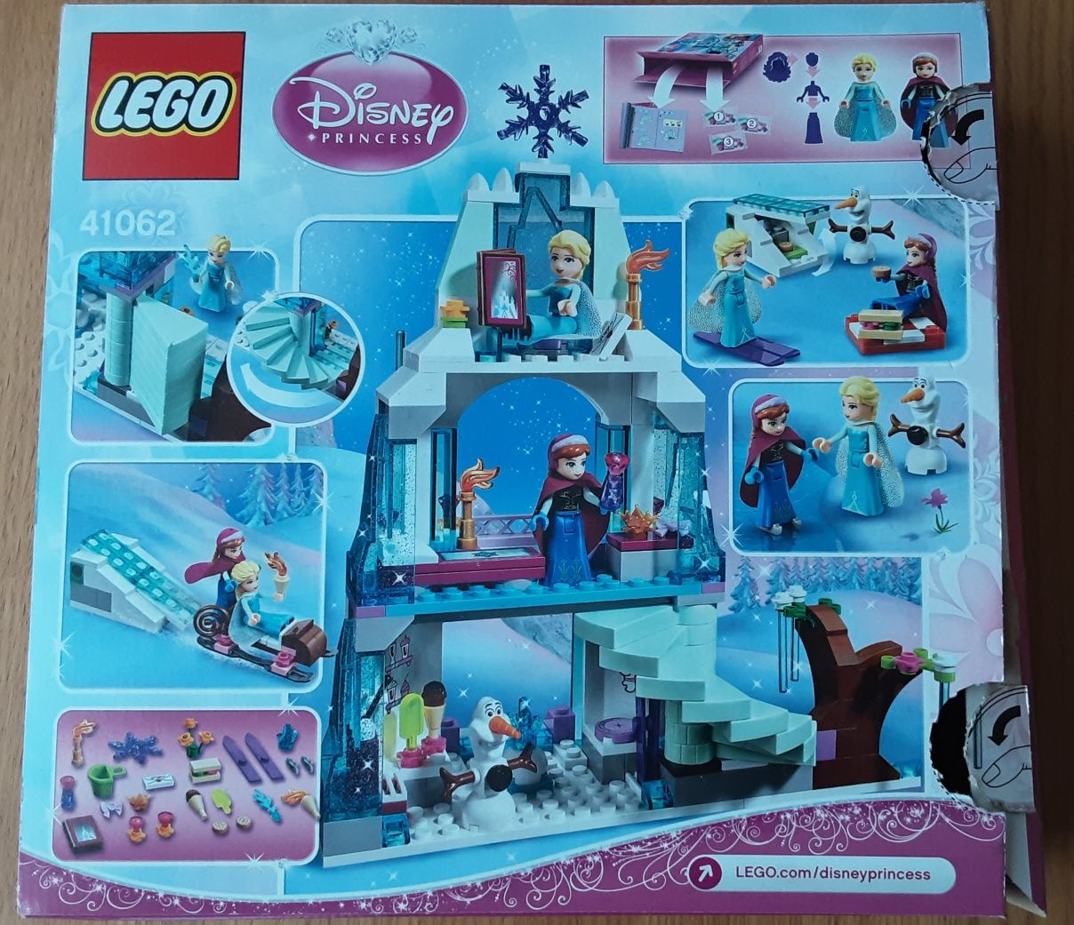 Klocki LEGO Frozen 41062 Błyszczący lodowy zamek Elzy.