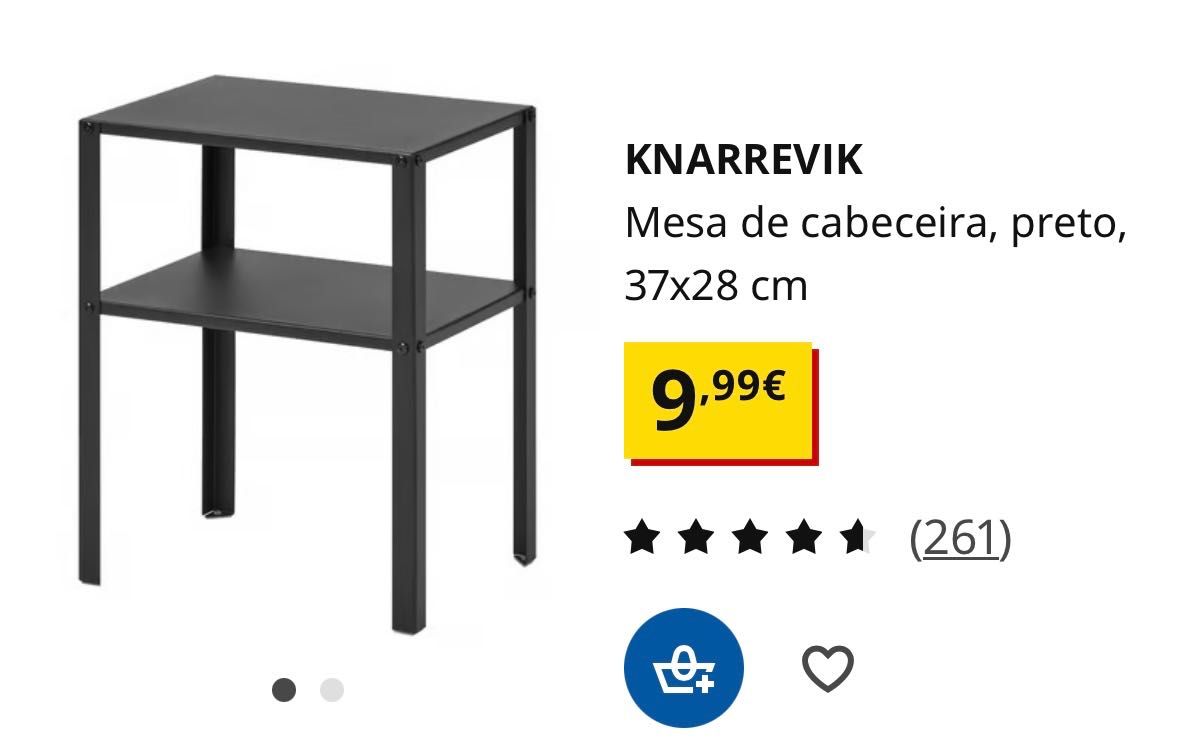 Mesas de cabeceira Ikea