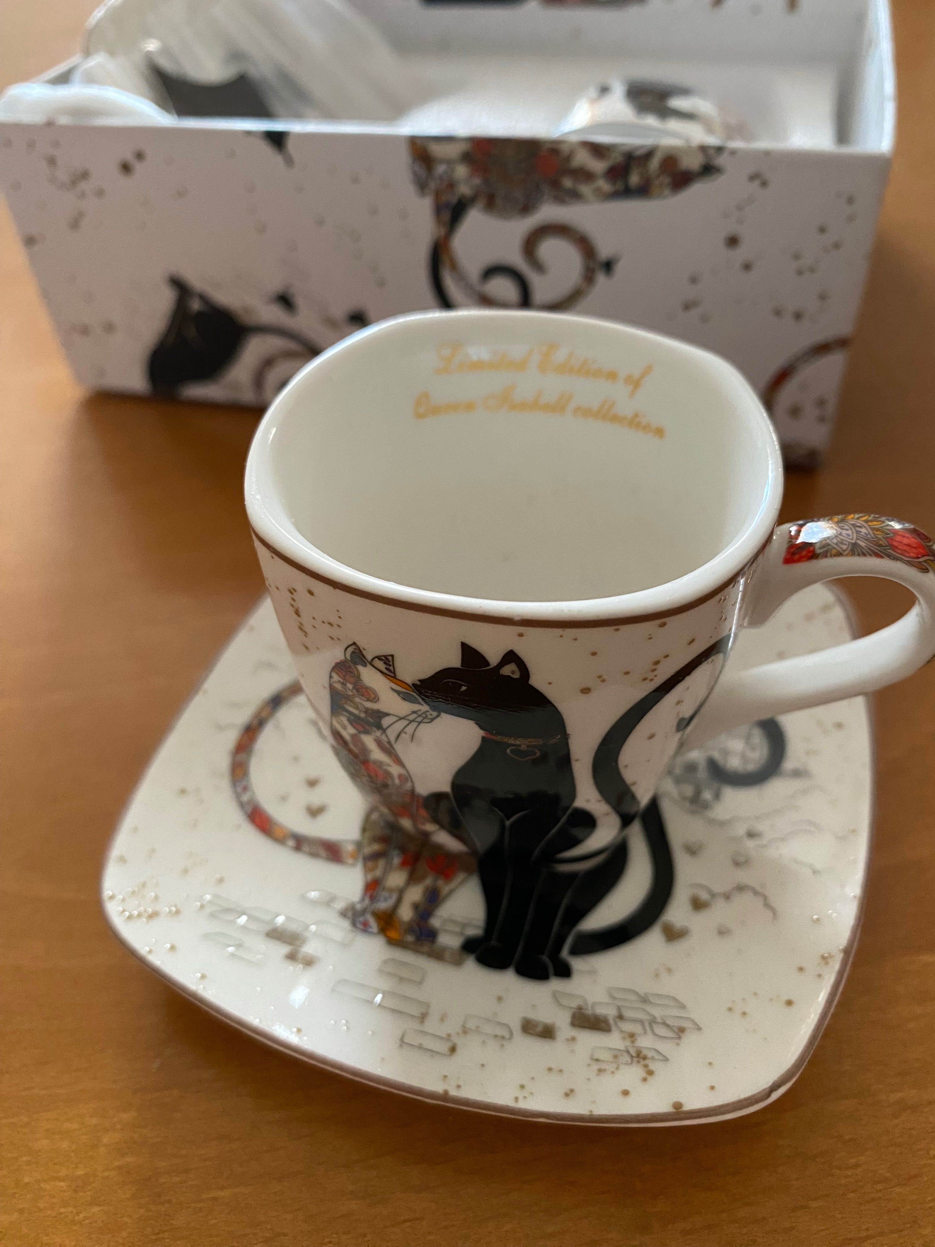 Zestaw porcelanowych filiżanek do espresso Queen Isabell