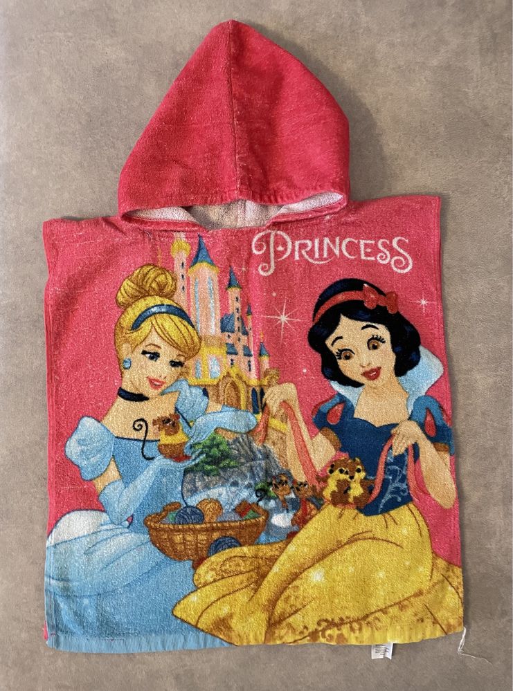 Ręcznik z kapturem/ponczo z księżniczkami Disney