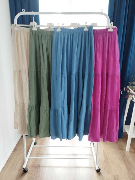 Muślinowa sukienka maxi XL